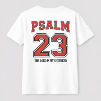 Psalm 23 Varsity T-Shirt | White