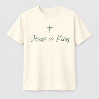 Jesus is King T-Shirt | Cream