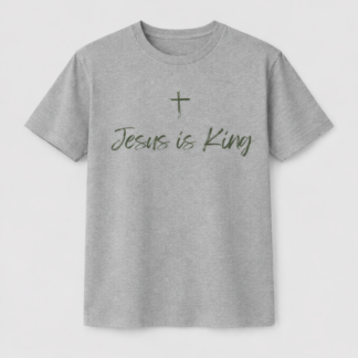Jesus is King T-Shirt | Grey