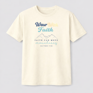 Faith Can Move Mountains T-Shirt | Cream Limited Edition